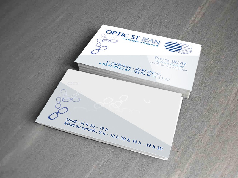 Carte avec vernis sélectif
